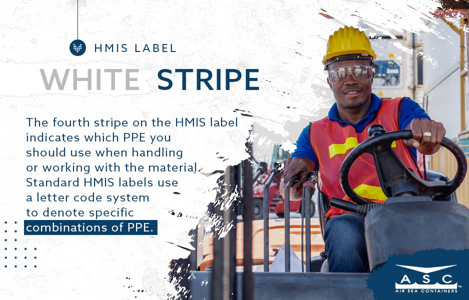 hmis label white stripe