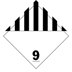 Placas peligro clase 9