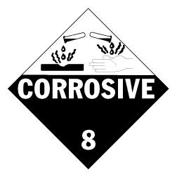 Placas peligro clase 8