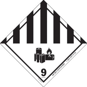 Fully Regulated Lithium Battery Label