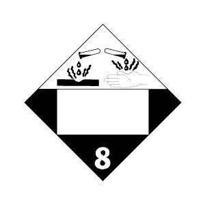 Corrosive Blank Placard