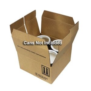 4 x 1 Gallon Metal Paint Can Shipper, with Ring Locks (4G/Y25.5)