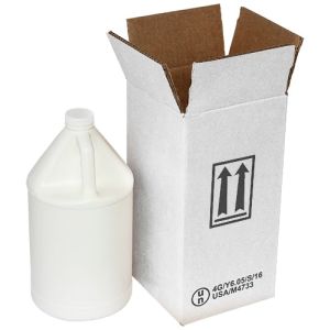 1 x 1 Gallon Plastic Jug White Box