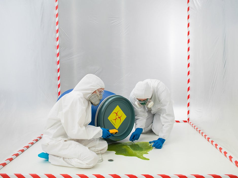 biohazard spill