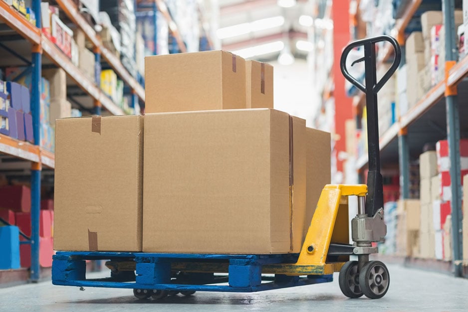 pallet carrying boxes