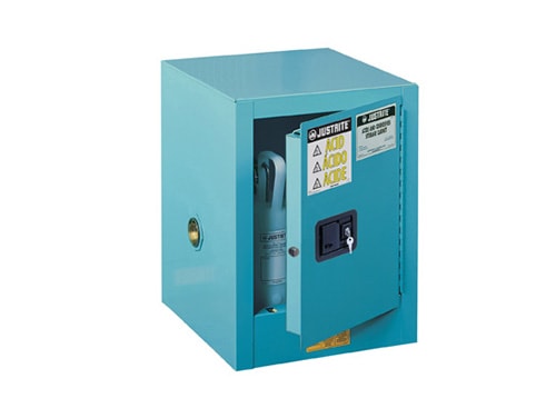 Steel Countertop and Compact Safety Cabinets for Corrosives