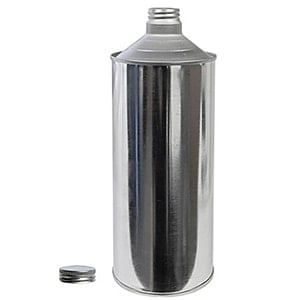 Tin Plated Steel Cone Top Bottles