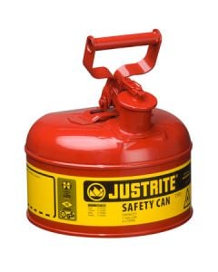 1 Gallon Justrite (4L) Steel Compliant Safety Type 1 Can for Flammables