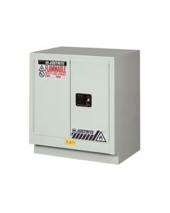 ChemCor® Under Fume Hood Corrosives/Acids Safety Cabinet, Cap. 19 gal., 1 shelf, 2 m/c doors, LtNu.