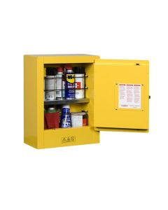Sure-Grip® EX Mini Flammable Safety Cabinet, transportable, 1 shelf, 1 m/c door, Yellow.