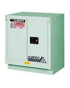 Under Fume Hood solventflammable liquid safety cabinet, Cap. 19 gal., 1 shelf, 2 sc doors, Lt Ntl.
