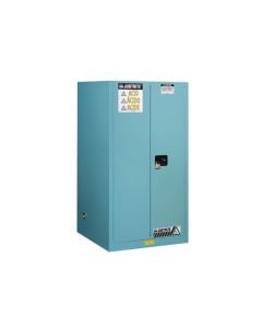 Sure-Grip® EX Corrosives/Acid Steel Safety Cabinet, Cap. 90 gallons, 2 shelves, 2 s/c doors, Blue.