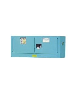 Sure-Grip® EX Piggyback Corrosives/Acid Steel Safety Cabinet, Cap. 12 gallons, 2 s/c doors, Blue.
