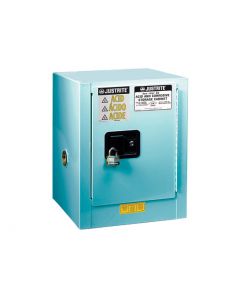 ChemCor® Countertop Corrosives/Acids Safety Cabinet, Cap. 4 gallons., 1 shelf, 1 m/c door, Blue.
