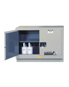 ChemCor® Under Fume Hood Corrosives/Acids Safety Cabinet, Cap. 31 gal., 1 shelf, 2 m/c doors, Silver.