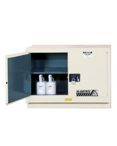 ChemCor® Under Fume Hood Corrosives/Acids Safety Cabinet, Cap. 31 gal., 1 shelf, 2 m/c doors, LtNu.
