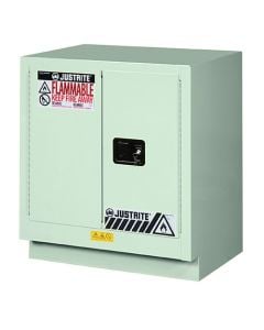 ChemCor® Under Fume Hood Corrosives/Acids Safety Cabinet, Cap. 19 gal., 1 shelf, 2 s/c doors, LtNu.