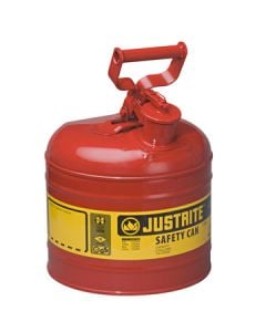 2 Gallon Justrite (7.5L) Steel Compliant Safety Type 1 Can for Flammables