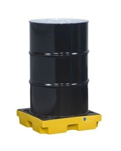 Justrite® 1 Drum EcoPolyBlend Spill Control Accumulation Center, Yellow