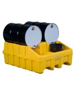 Justrite® Base Module, EcoPolyBlend Drum Management System, Yellow