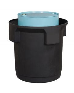 Justrite® Single Drum Collection Center, Eco Friendly, Black