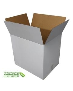Single Wall Corrugated White 3,000 Box (24-3/4" x 19" x 22-3/8") 200# - Inventory Blowout