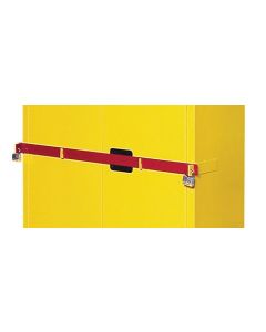 Replacement Security Bar for Hi Security Safety Cabinet, fits 45 gallon, Red.