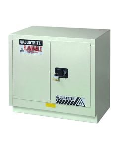 Under Fume Hood solventflammable liquid safety cabinet, Cap. 23 gal., 1 shelf, 2 mc doors, Lt Ntl.