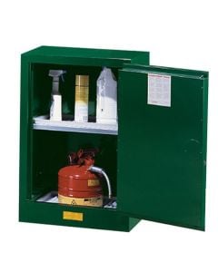 Sure-Grip® EX Compac Pesticides Safety Cabinet, Cap. 12 gal., 1 adjustable shelf, 1 m/c door, Green.