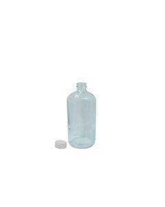 Clear Boston Round Plastic 8oz Bottle