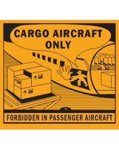 Cargo Aircraft Only Label