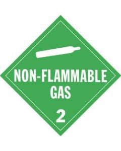 Non-flammable Gas Placard