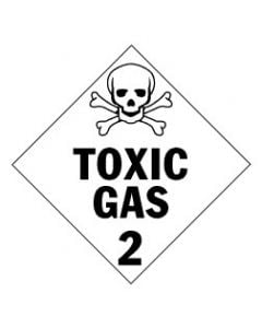 Toxic Gas Placard
