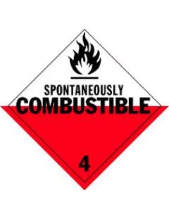 Spontaneously Combustible Placard