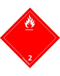 Flammable Gas Placard