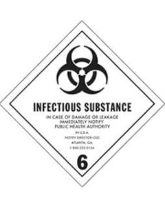 Infectious Substances Placard
