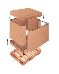 58"x42"x45" D Container Bulk Cargo Box with Pallet