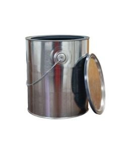 1 Gallon Unlined Metal Paint Cans w/ Lid + Handle
