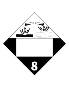 Corrosive Blank Placard