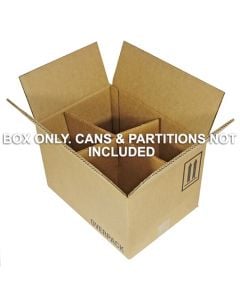 4 x 5 Liter (1.32 Gallon) UN Rated Jerrican Overpack Box (Box Only)  