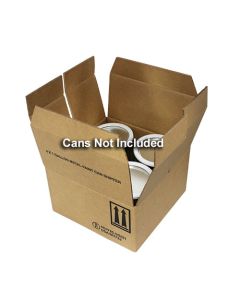 4 x 1 Gallon Metal Paint Can Shipper, with Ring Locks (4G/Y25.5)