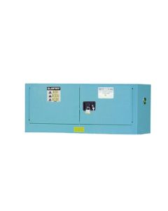 Sure-Grip® EX Piggyback Corrosives/Acid Steel Safety Cabinet, Cap. 12 gallons, 2 m/c doors, Blue.