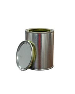 1 Quart Gold Lined Metal Paint Can with Lid