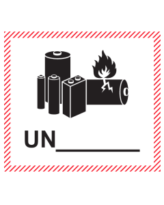 Lithium ION/Metal Battery Blank UN Label, Roll of 500