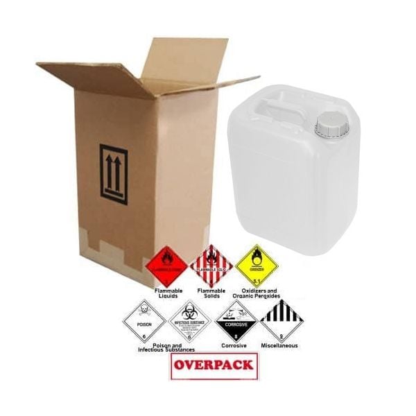 10 Liter (2.64 Gallon) Jerrican / Jug Overpack Kit - 3H1/Y (Natural)