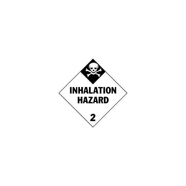 Inhalation Hazard Class 2 Toxic Gas Label