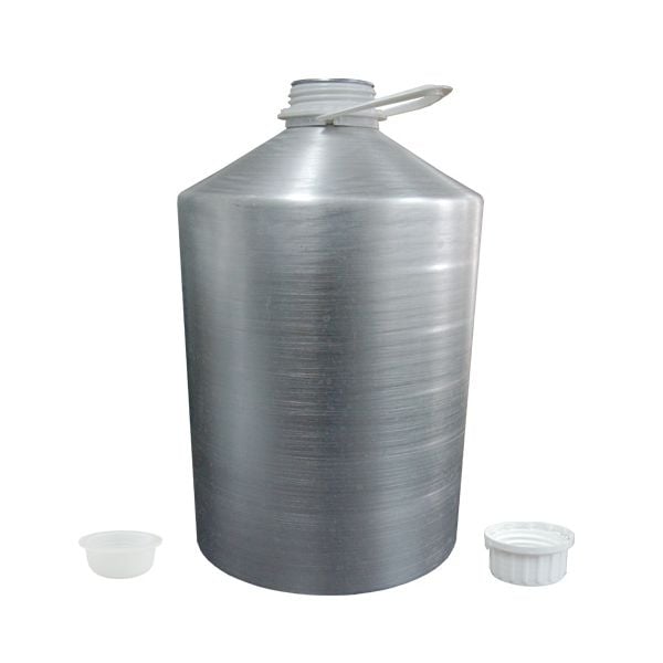 25L (6 1/2 Gallon) UN Rated Aluminum Bottle with Caps