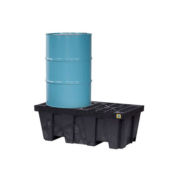 Justrite® 2 Drum EcoPolyBlend Spill Control Pallet, No Drain