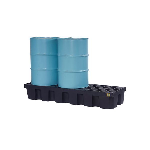 Justrite® 3 Drum EcoPolyBlend Spill Control Pallet, No Drain