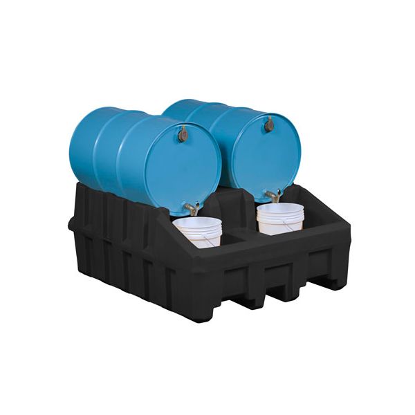 Justrite® Base Module, EcoPolyBlend Drum Management System, Black